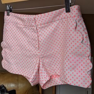 J.Crew dotted scalloped shorts